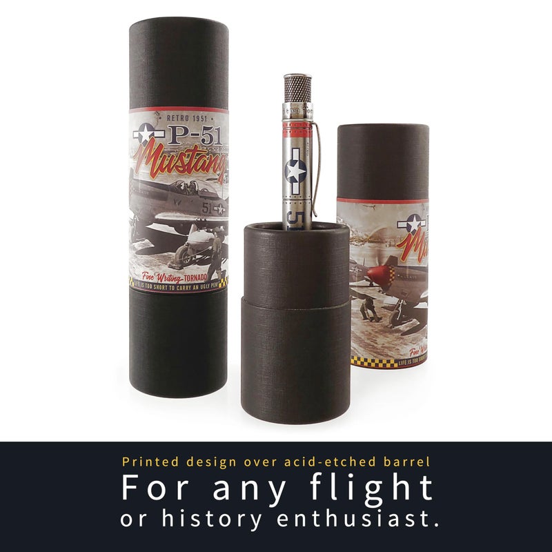 Retro 51 Tornadoâ„¢ Vintage Metalsmith - P-51 Mustang Rollerball Pen - Image 4